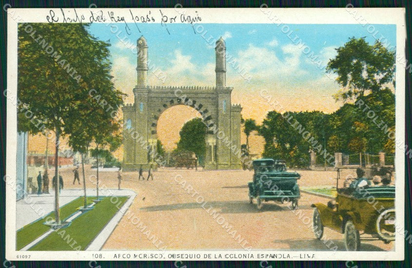 Peru Lima Arco Morisco postcard XP2133 – fronte