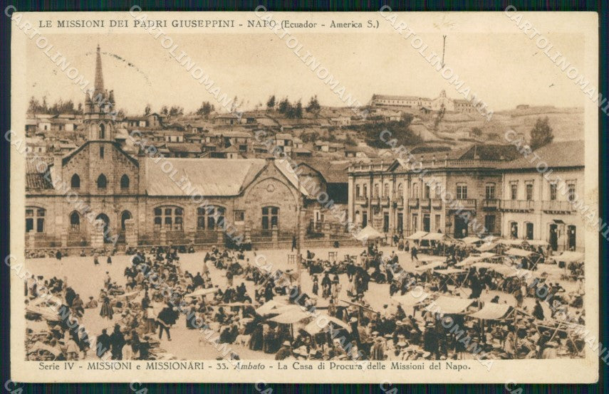 Ecuador Ambato Market postcard XP2135 – fronte
