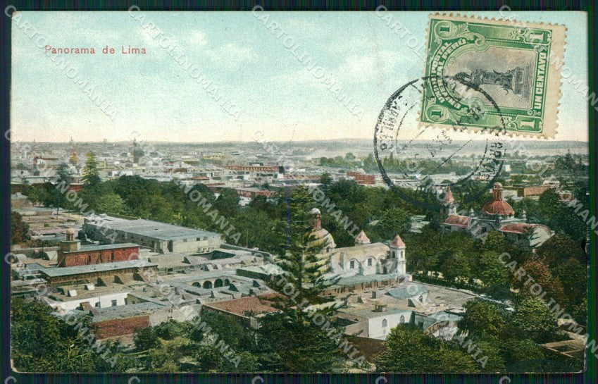 Peru Lima Panorama postcard XP2140 – fronte