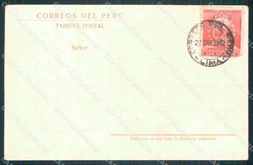 Peru Huarochiri Puente Infiernillo postcard XP2143 – retro