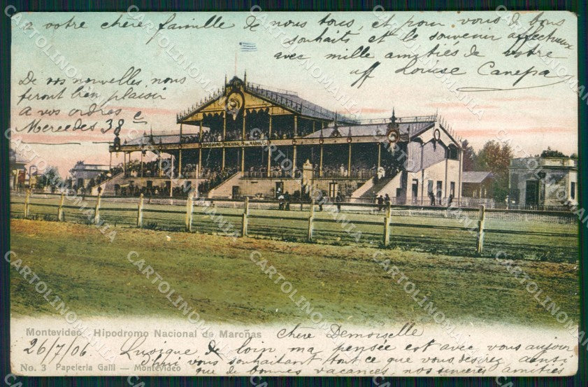 Uruguay Montevideo Hipodromo postcard XP2155 – fronte