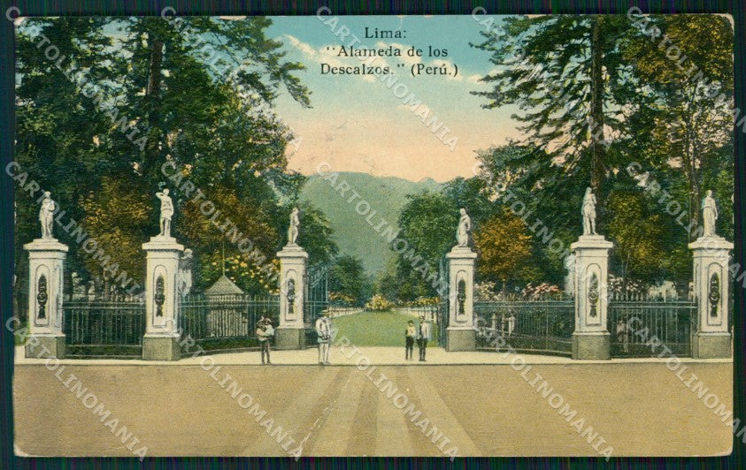 Peru Lima Alameda de Los descalzos postcard XP2162 – fronte