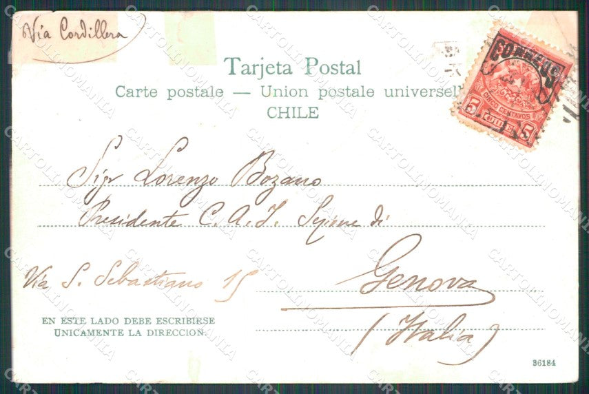 Chile Santiago La Laguna REPAIRED postcard XP2166 – retro