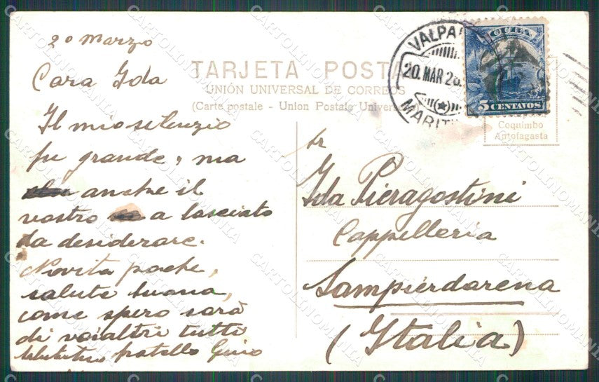 Chile Valparaiso Plaza Victoria RPPC postcard XP2180 – retro