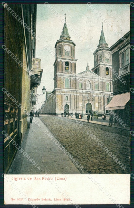 Peru Lima Iglesia de San Pedro postcard XP2196 – fronte