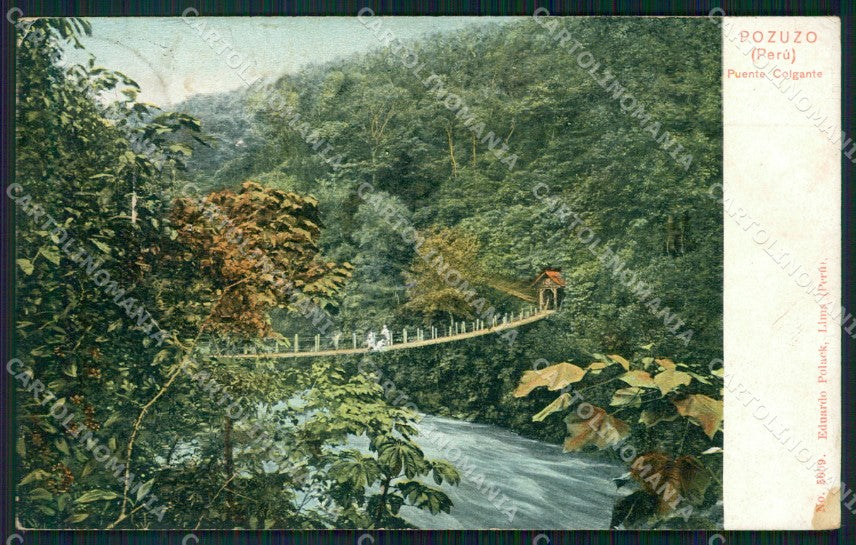 Peru Pozuzo Puente Colgante postcard XP2198 – fronte