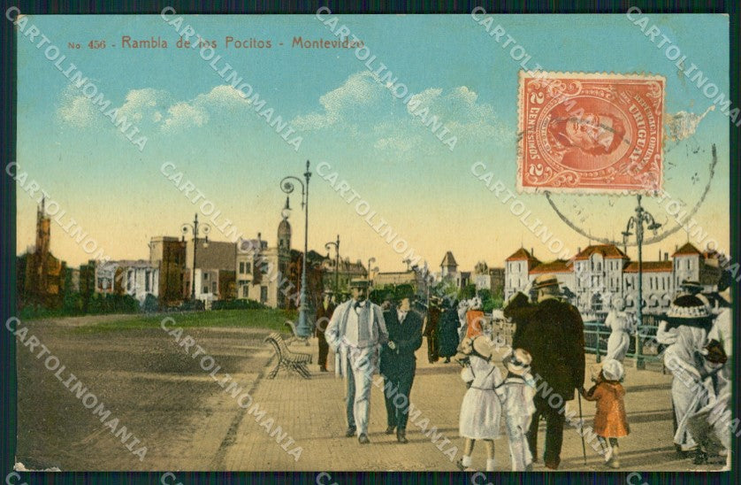 Uruguay Montevideo Rambla Pocitos postcard XP2199 – fronte