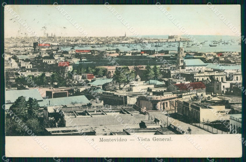 Uruguay Montevideo Vista General postcard XP2200 – fronte