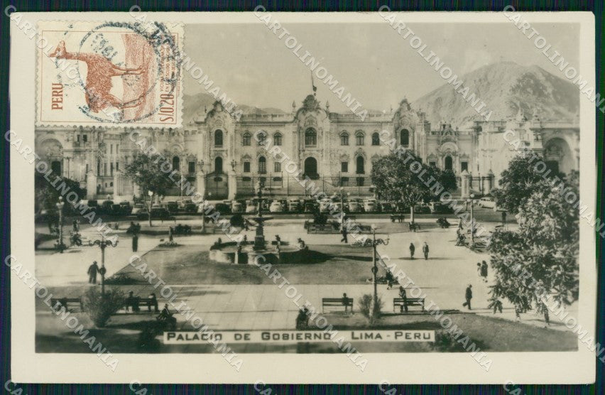 Peru Lima Palacio de Gobierno RPPC postcard XP2212 – fronte