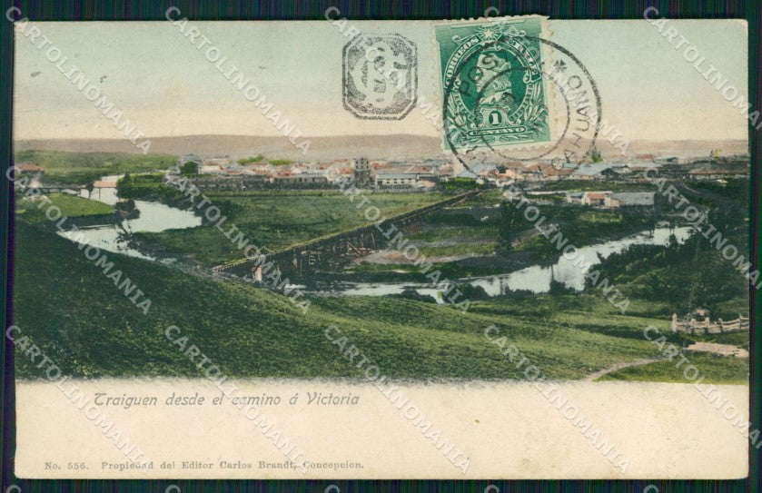 Chile Victoria Traiguen postcard XP2216 – fronte