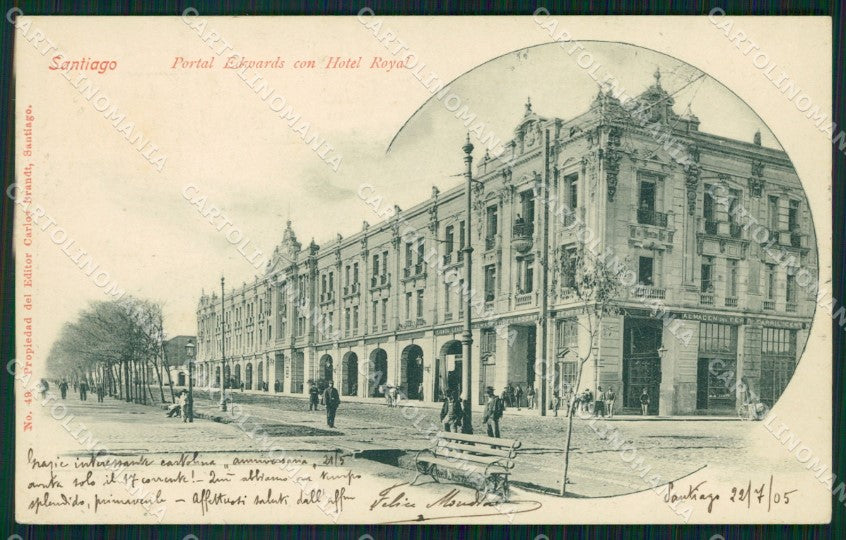 Chile Santiago F Mondini Alpinista Autografo postcard XP2220 – fronte