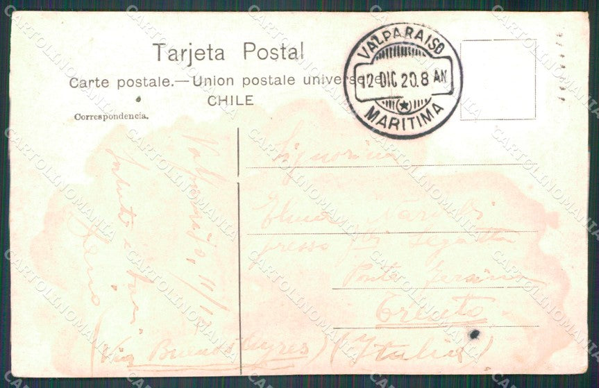 Chile Vina de Mar Playa postcard XP2248 – retro