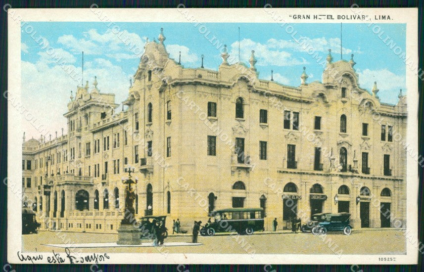 Peru Lima Gran Hotel Bolivar postcard XP2260 – fronte