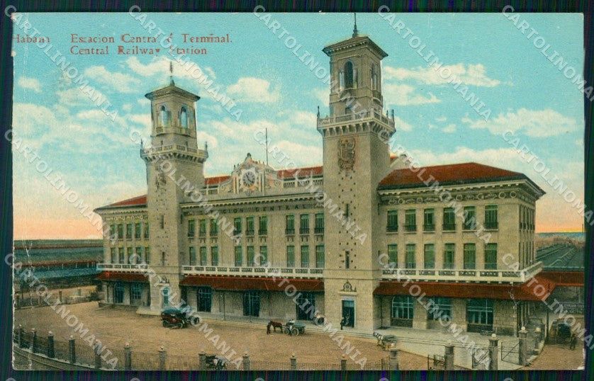 Cuba Havana Habana Estacion CREASED postcard XP2261 – fronte