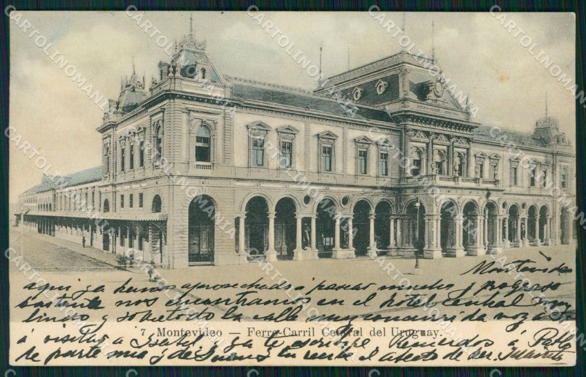 Uruguay Montevideo Ferro Carril Central postcard XP2263 – fronte