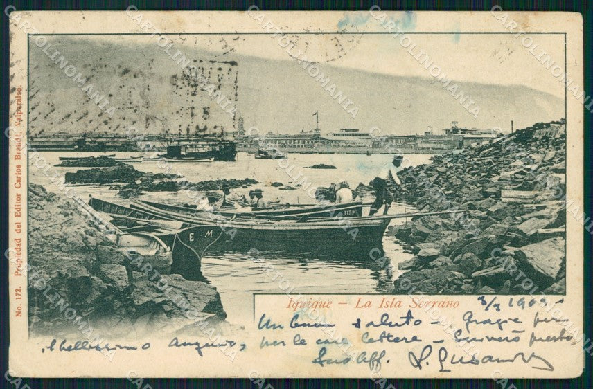 Chile Iquique Isla Serrano postcard XP2271 – fronte