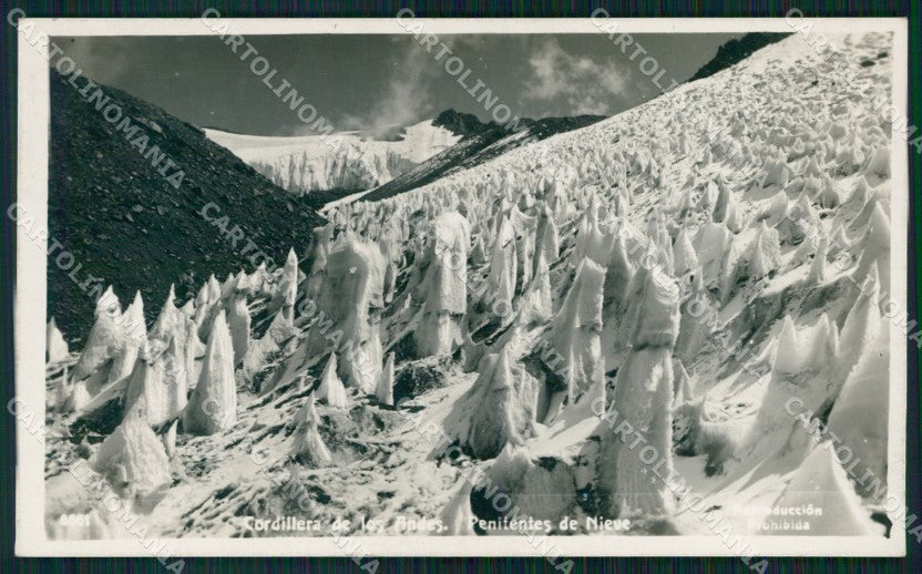 Argentina Patagonia Penitentes de Nieve Ande RPPC postcard XP2274 – fronte