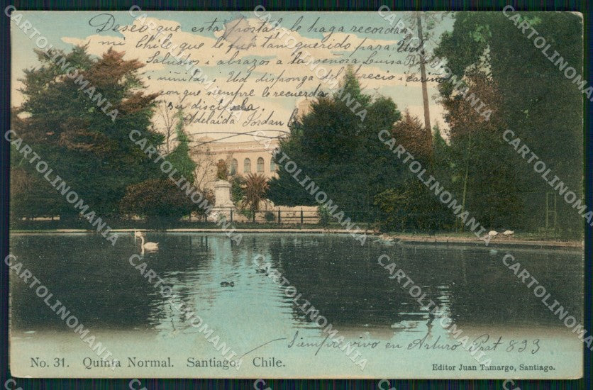 Chile Santiago Quinta Normal postcard XP2277 – fronte