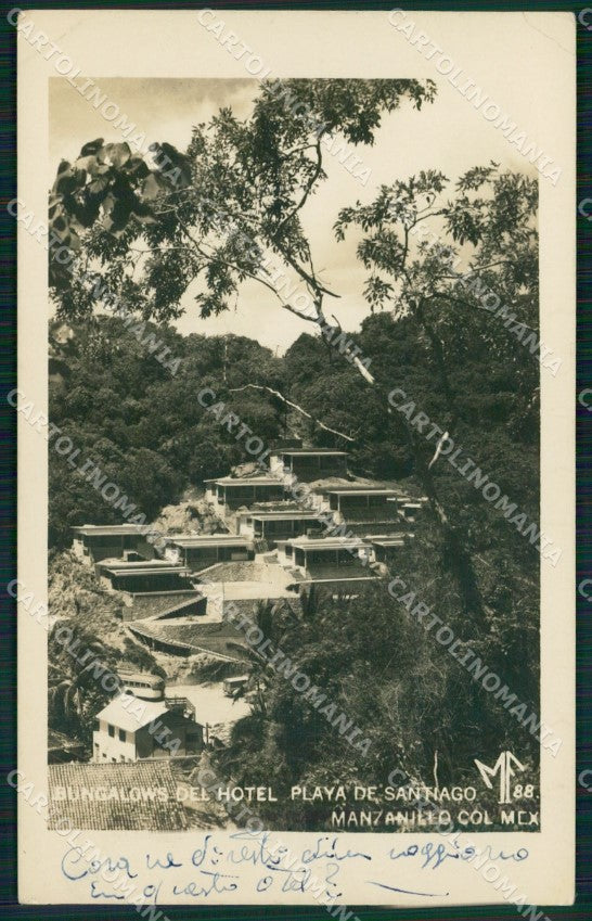 Mexico Manzanillo Playa de Santiago RPPC postcard XP2280 – fronte