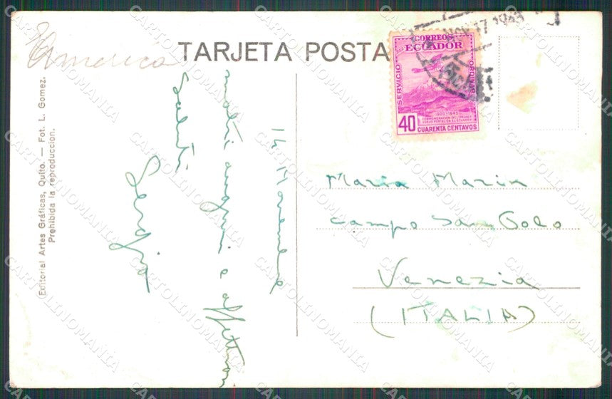 Ecuador San Luis de Otavalo RPPC postcard XP2282 – retro