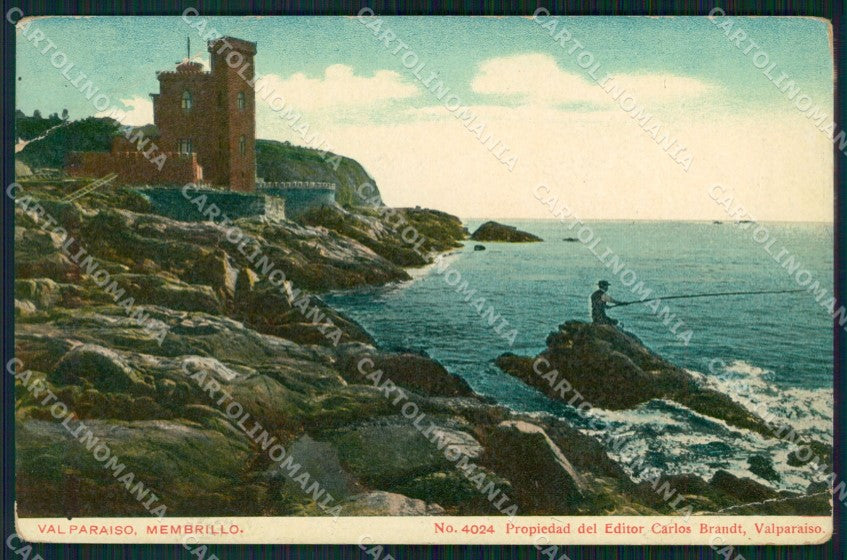 Chile Valparaiso Membrillo CORNER CREASED postcard XP2284 – fronte
