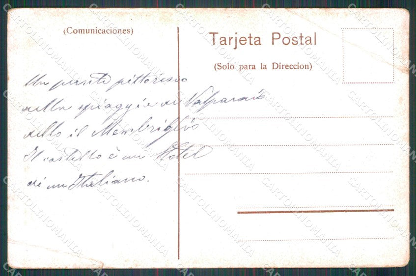 Chile Valparaiso Membrillo CORNER CREASED postcard XP2284 – retro