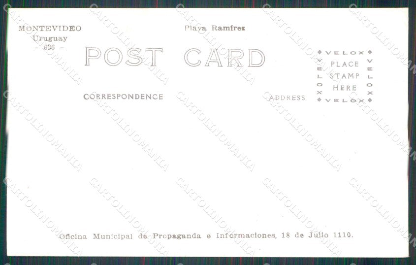 Uruguay Montevideo RPPC postcard XP2285 – retro