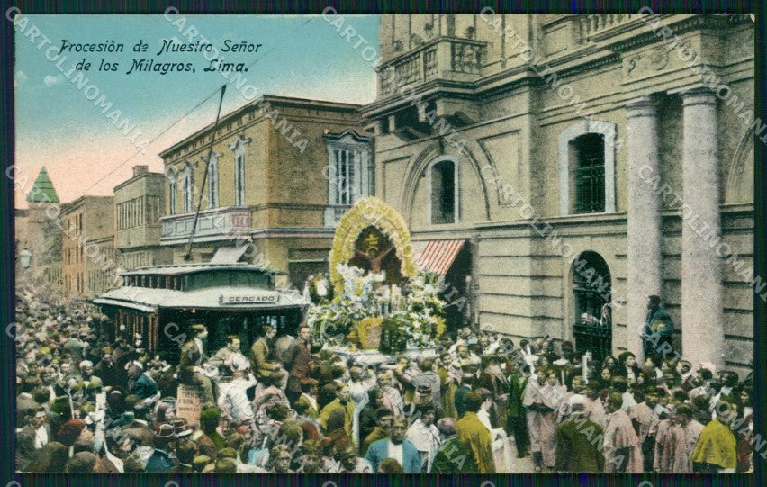 Peru Lima Procesion de Nuestro Senor Milagros postcard XP2295 – fronte