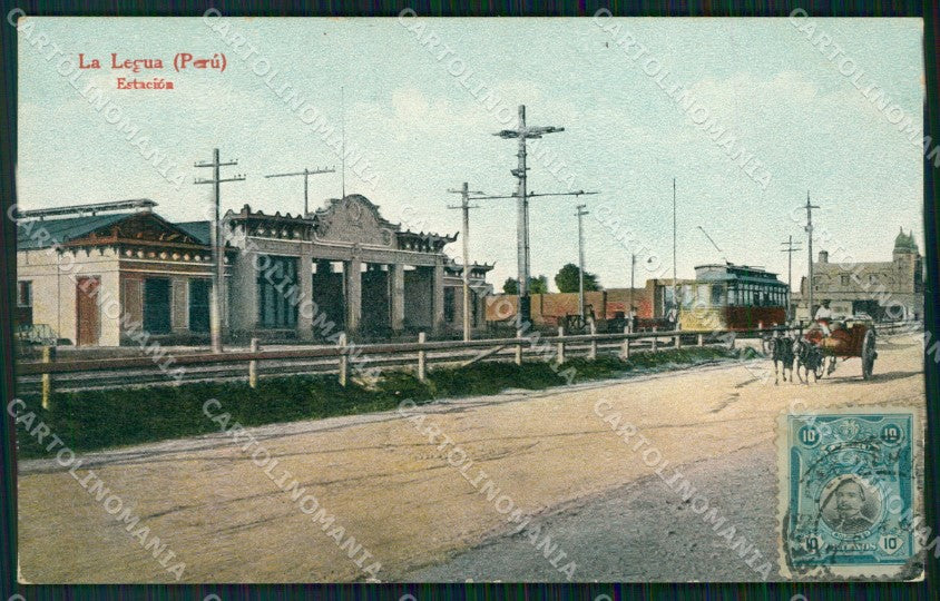 Peru La Legua Estacion ABRADED postcard XP2301 – fronte