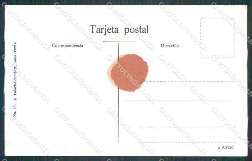 Peru La Legua Estacion ABRADED postcard XP2301 – retro