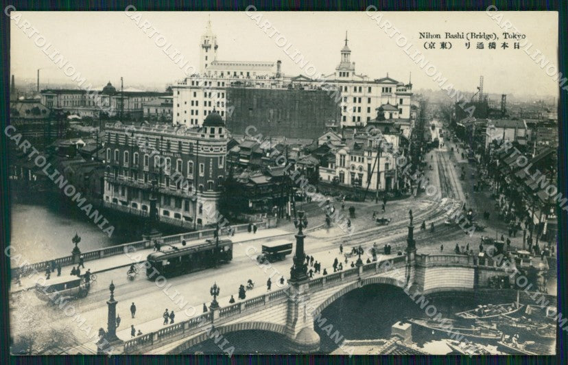 Japan Tokio Nihon Rashi Bridge RPPC postcard XP2407 – fronte