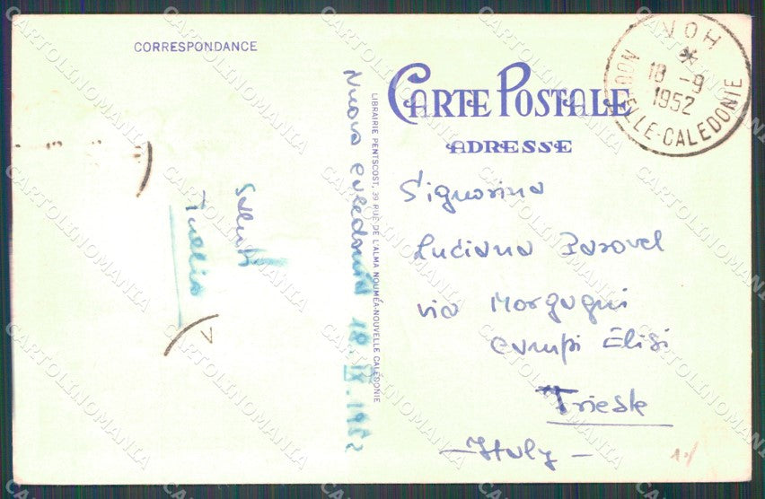 France Nouvelle Caledonie Village Indigene postcard XP2519 – retro