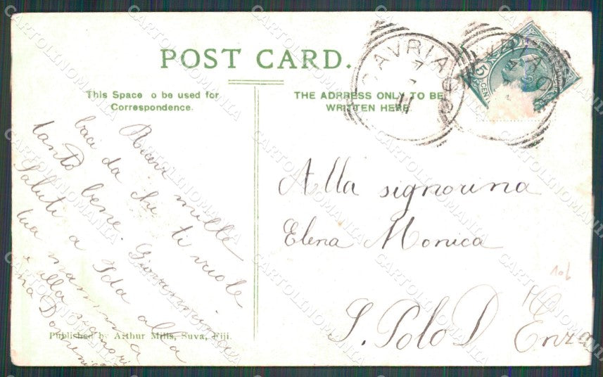 Fiji Suva postcard XP2524 – retro