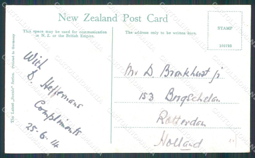 New Zealand Dunedin Post Office RPPC postcard XP2536 – retro