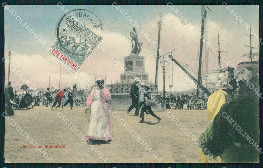 Barbados Bridgetown Nelson Monument postcard XP2543 – fronte
