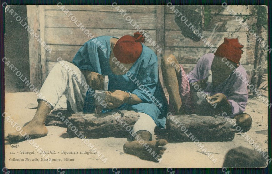 Senegal Dakar Ethnic Types postcard XP2554 – fronte