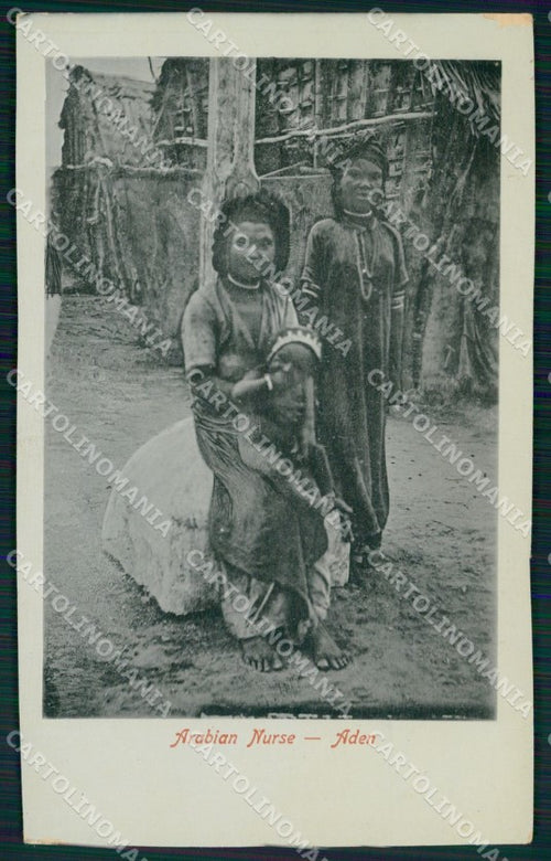Aden Yemen Arabian Nurse Ethnic Types postcard XP2558 – fronte