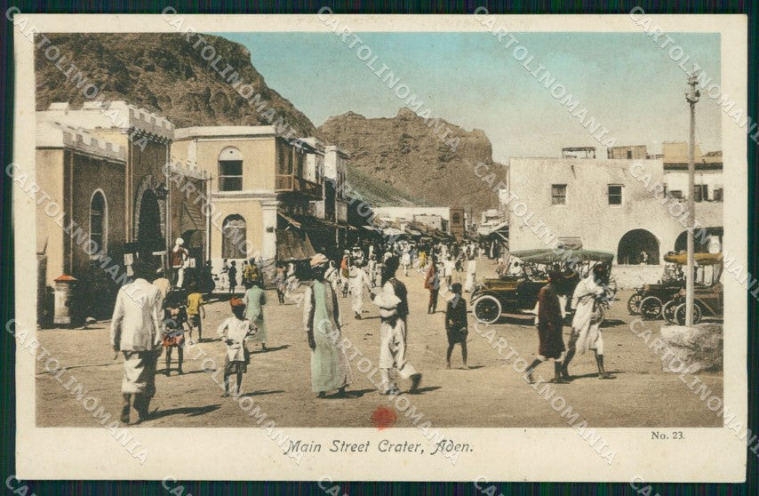 Aden Yemen Main Street Crater postcard XP2559 – fronte