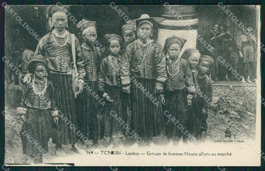Vietnam Tonkin Ethnic Types postcard XP2562 – fronte
