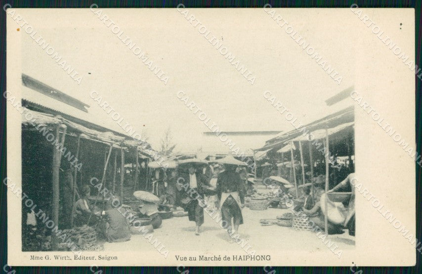 Vietnam Haiphong Marche postcard XP2563 – fronte