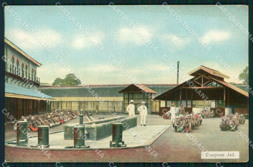 Birmania Myanmar Yangon Rangoon Jail postcard XP2573 – fronte