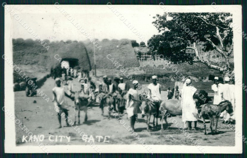 Nigeria Kano RPPC CREASED postcard XP2591 – fronte