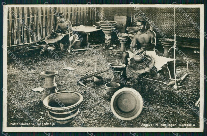 Indonesia Java Soerabaja Batavia RPPC postcard XP2611 – fronte