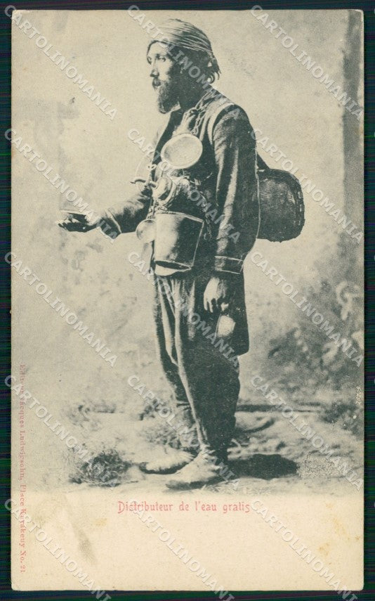 Turkey Ethnic Types Distributeur Eau Gratis postcard XP2624 – fronte