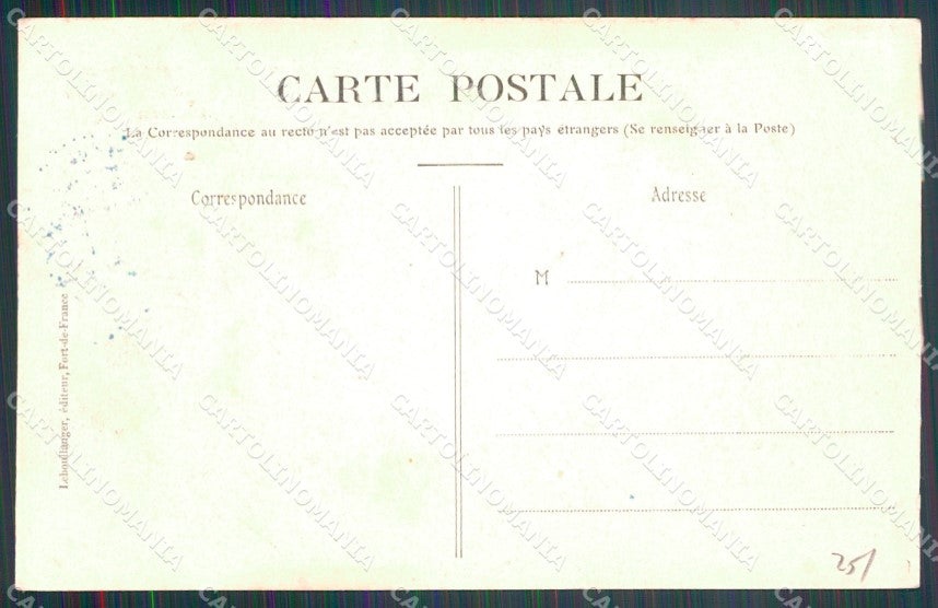 Martinique Fort de France postcard XP2641 – retro