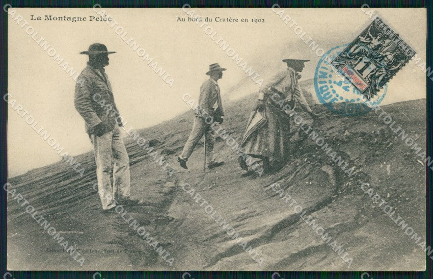 Martinique La Montagne Pelee Cratere postcard XP2668 – fronte