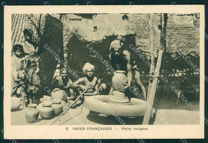 India Indes Francaises Ethnic Types postcard XP2685 – fronte