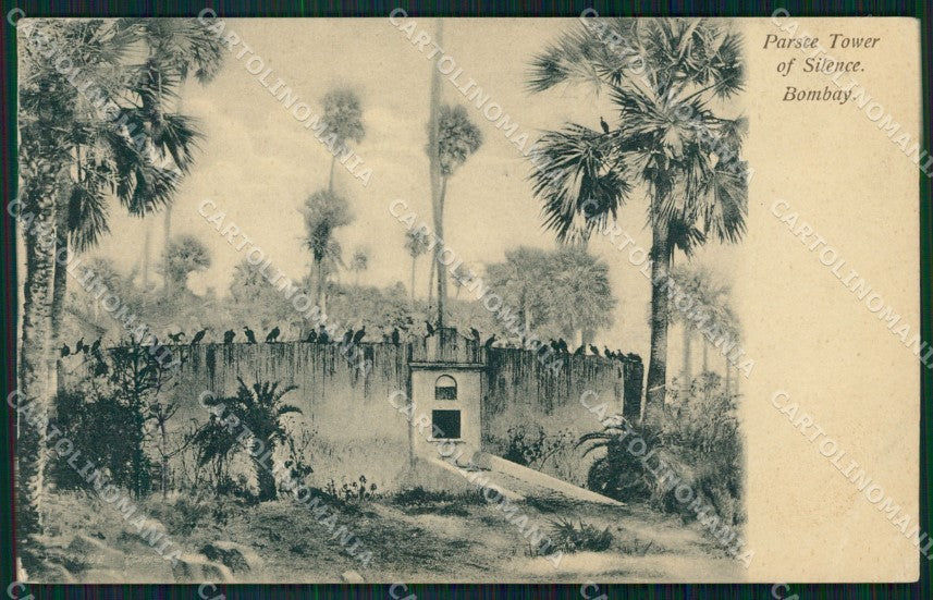 India Bombay Parsee Tower of Silence postcard XP2688 – fronte