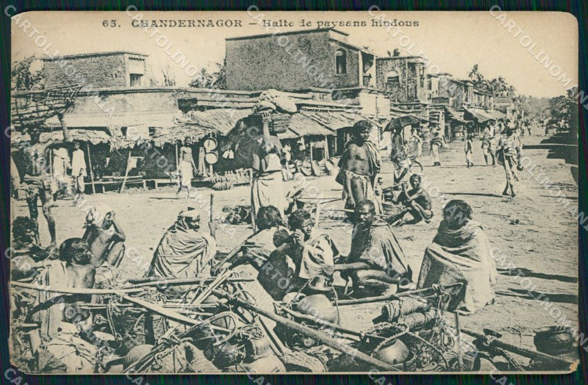 India Chandannagar Chandernagor Ethnic Types postcard XP2697 – fronte