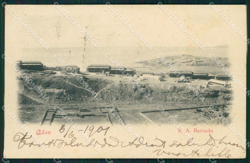 Aden Yemen Barracks postcard XP2700 – fronte